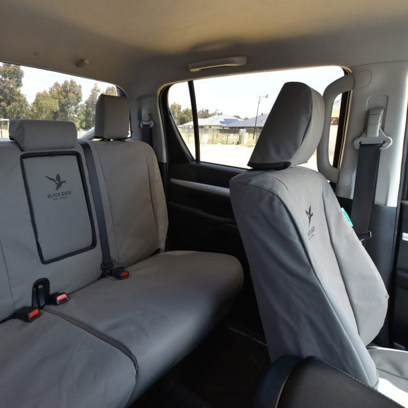 Black Duck Seat Covers To Suit LDV T60 Dual Cab Ute (17Current