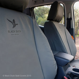 Black Duck Seat Covers To Suit Nissan Navara D23 NP300 DX and RX Single Cab (15-Current)
