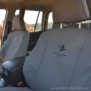 Black Duck Seat Covers Nissan Patrol GU Y61 ST Wagon - 12-Current