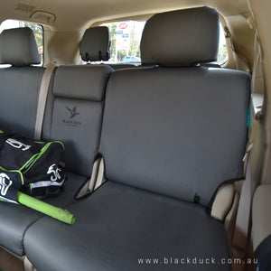Black Duck Seat Covers Nissan Navara D23 NP300 RX, ST & ST-X Dual Cab (Series 1 and 2) - 15-17