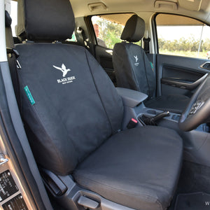 Black Duck Seat Covers To Suit Nissan Navara D23 NP300 RX ST and ST-X King Cab (15-Current)