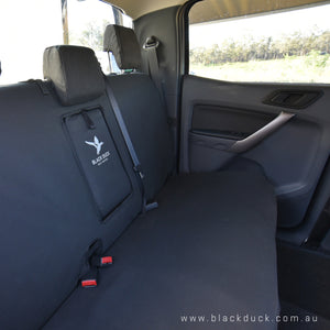 Black Duck Seat Covers Nissan Navara D23 NP300 RX, ST and ST-X Dual Cab (Series 3) - 18-Current